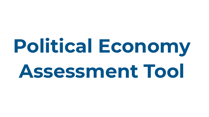 Political Economy Assessment Tool
