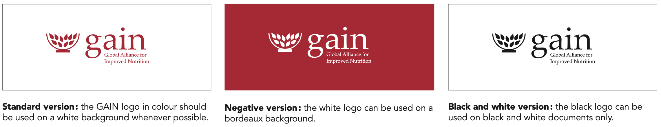GAIN logo colors