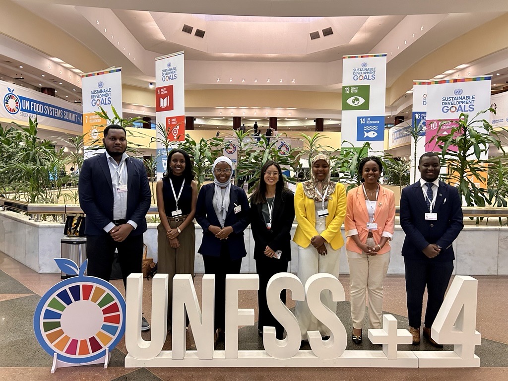 Young food systems advocates attending the UN Food Systems Summit Stocktake