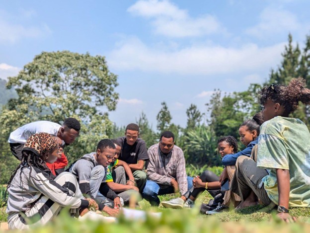 Young people participating in leadership training in Tanzania