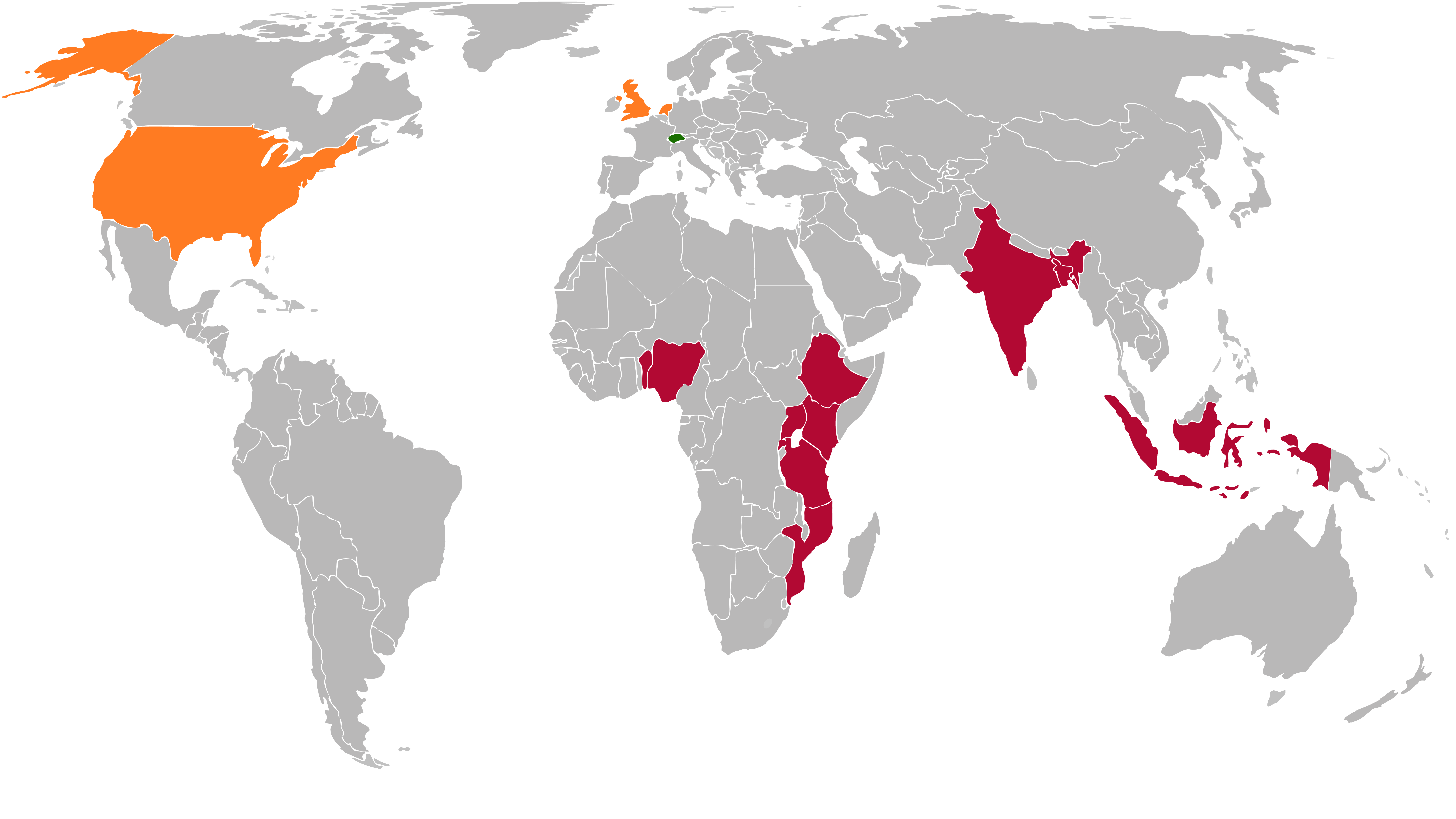 World map showing the effective tax rate on imports by country, from 0% to over 90%