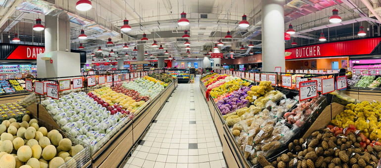 Supermarket aisle