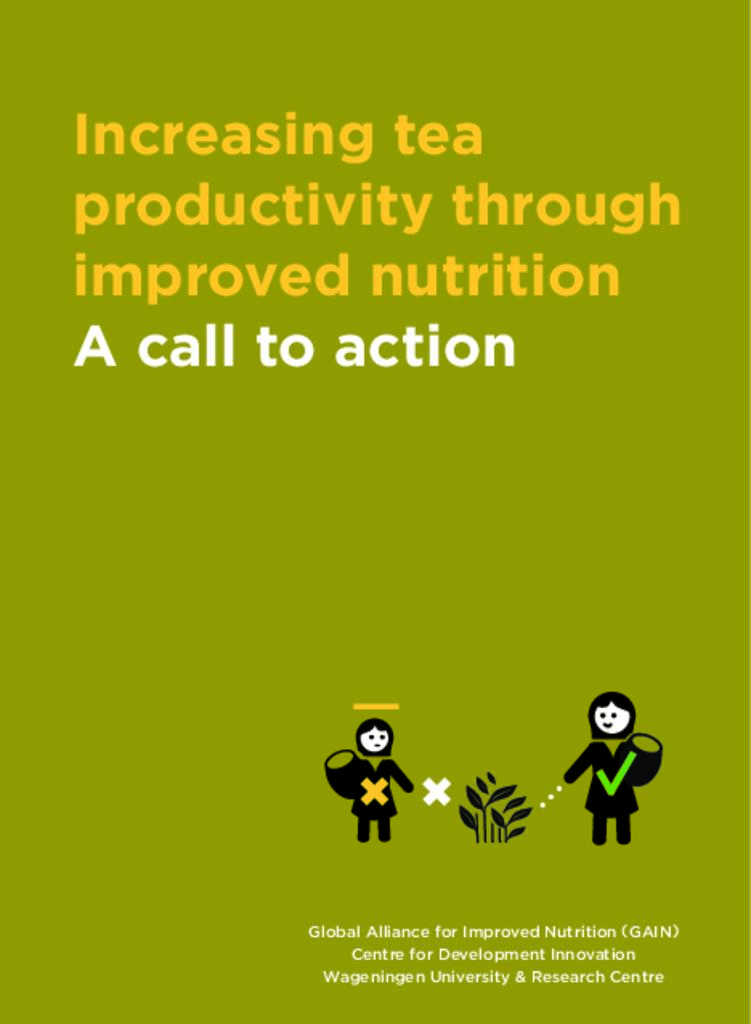 Increasing tea productivity through improved nutrition: a call to action