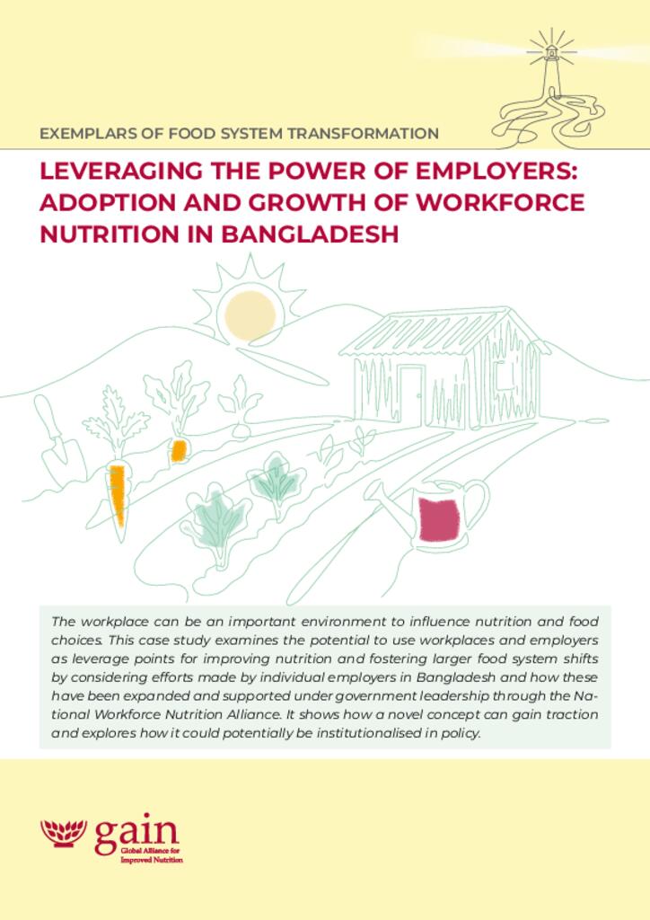  Leveraging The Power of Employers: Adoption and Growth of Workforce Nutrition in…