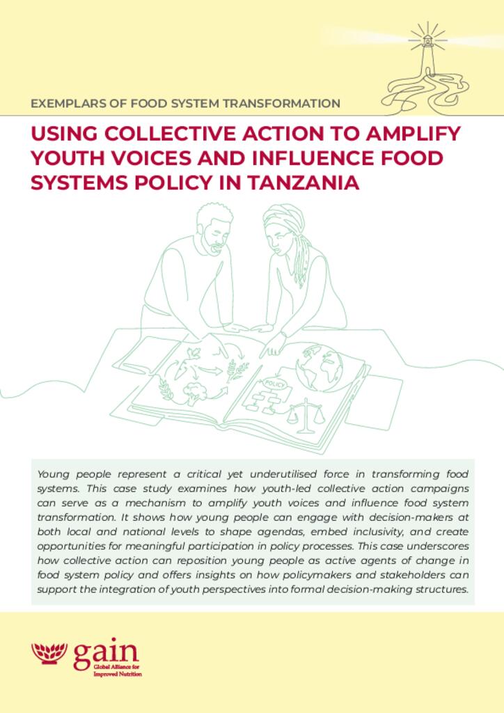  Using Collective Action to Amplify Youth Voices and Influence Food Systems Policy in…