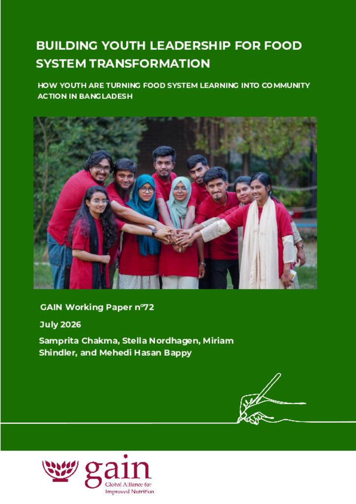 Building Youth Leadership for Food System Transformation