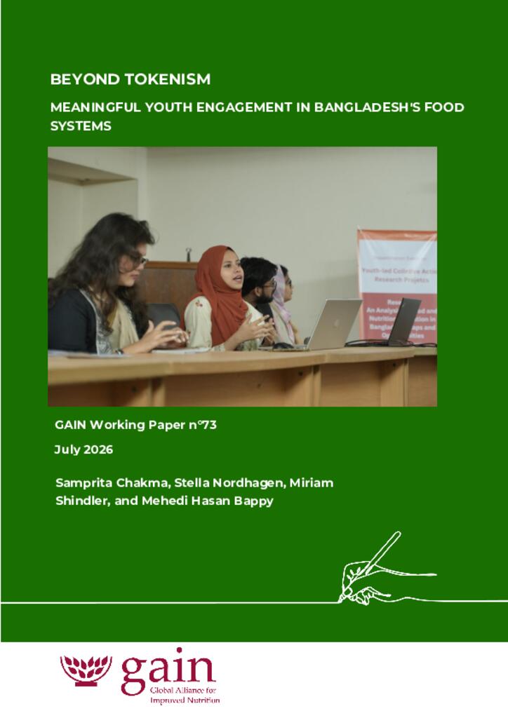 Beyond Tokenism: Meaningful Youth Engagement in Bangladesh's Food Systems