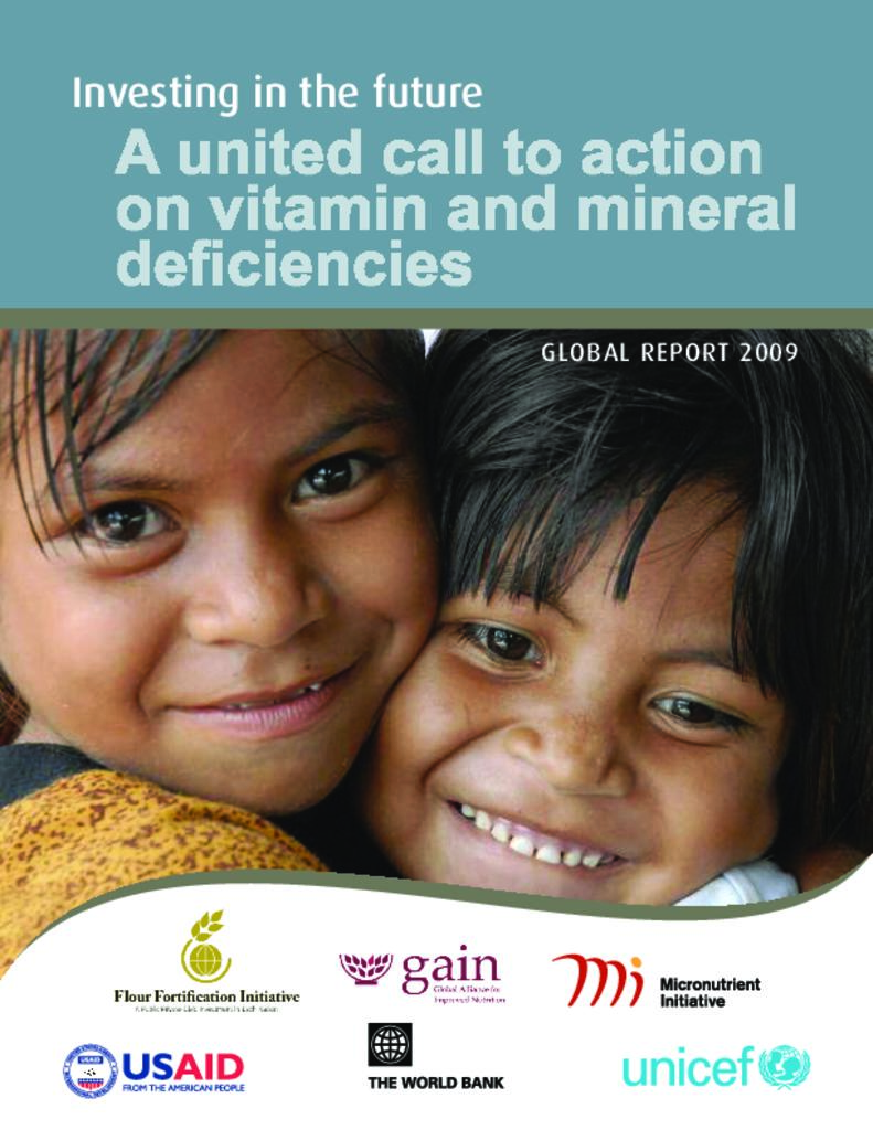 A united call to action on vitamin and mineral deficiencies, Global Report 2009