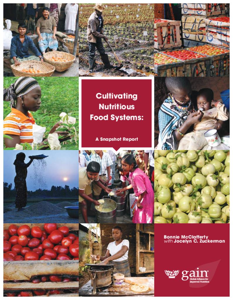 Cultivating nutritious food systems: a snapshot report 2014