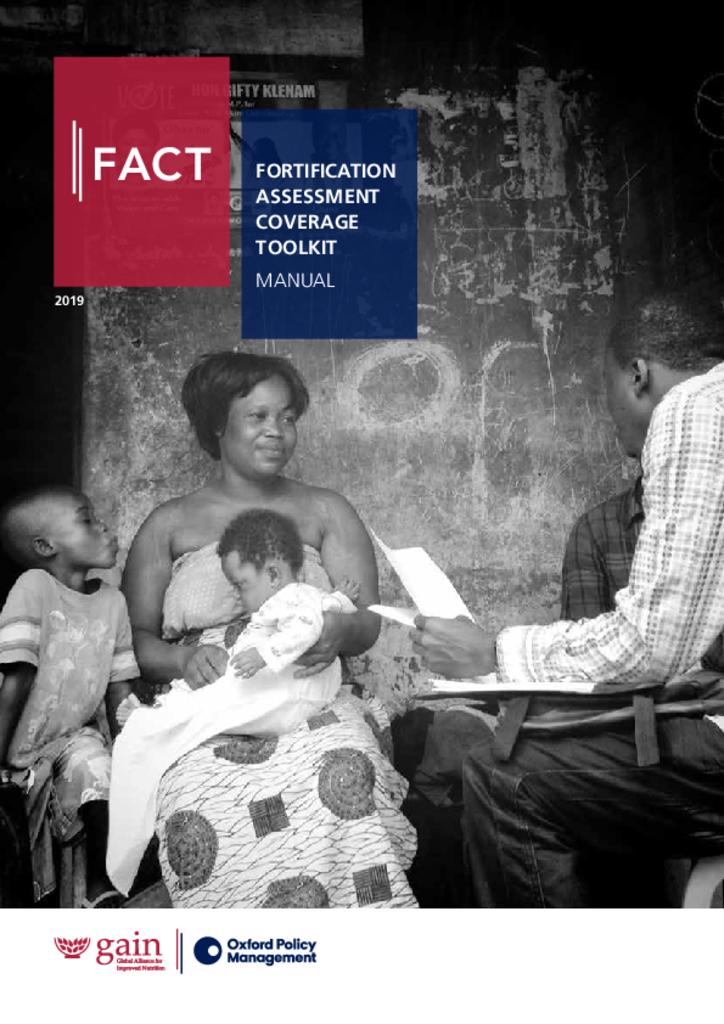 Fortification assessment coverage toolkit (FACT) manual
