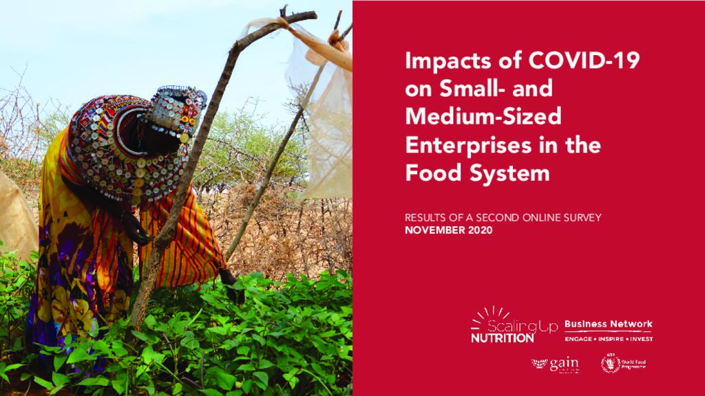 Impacts of COVID-19 on small- and medium-sized enterprises in the food system