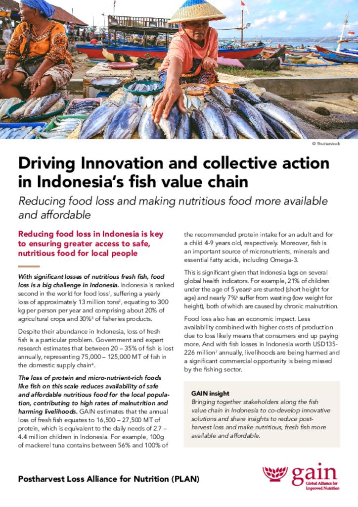 Driving innovation and collective action in Indonesia's fish value chain