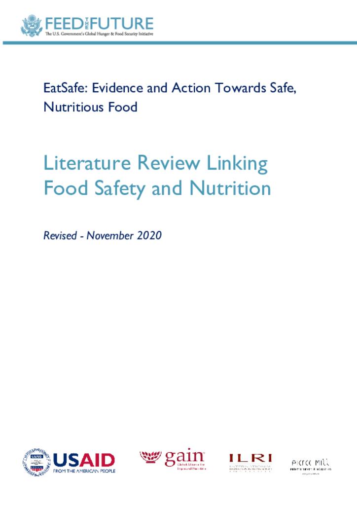 Review Linking Food Safety and Nutrition