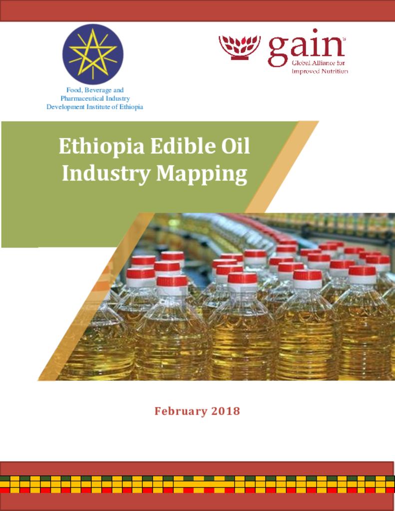 Ethiopia edible oil industry mapping