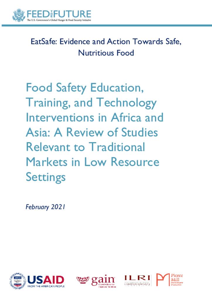 Food Safety Education, Training, and Technology Interventions in Africa and Asia: A Review