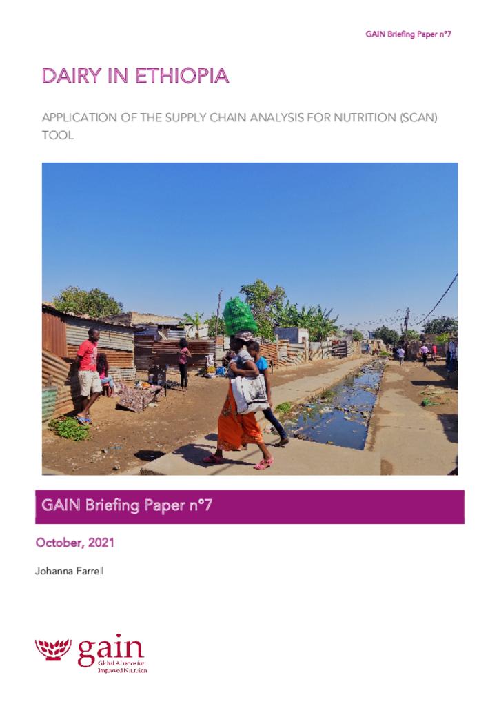 GAIN Briefing Paper Series 7 - Dairy in Ethiopia