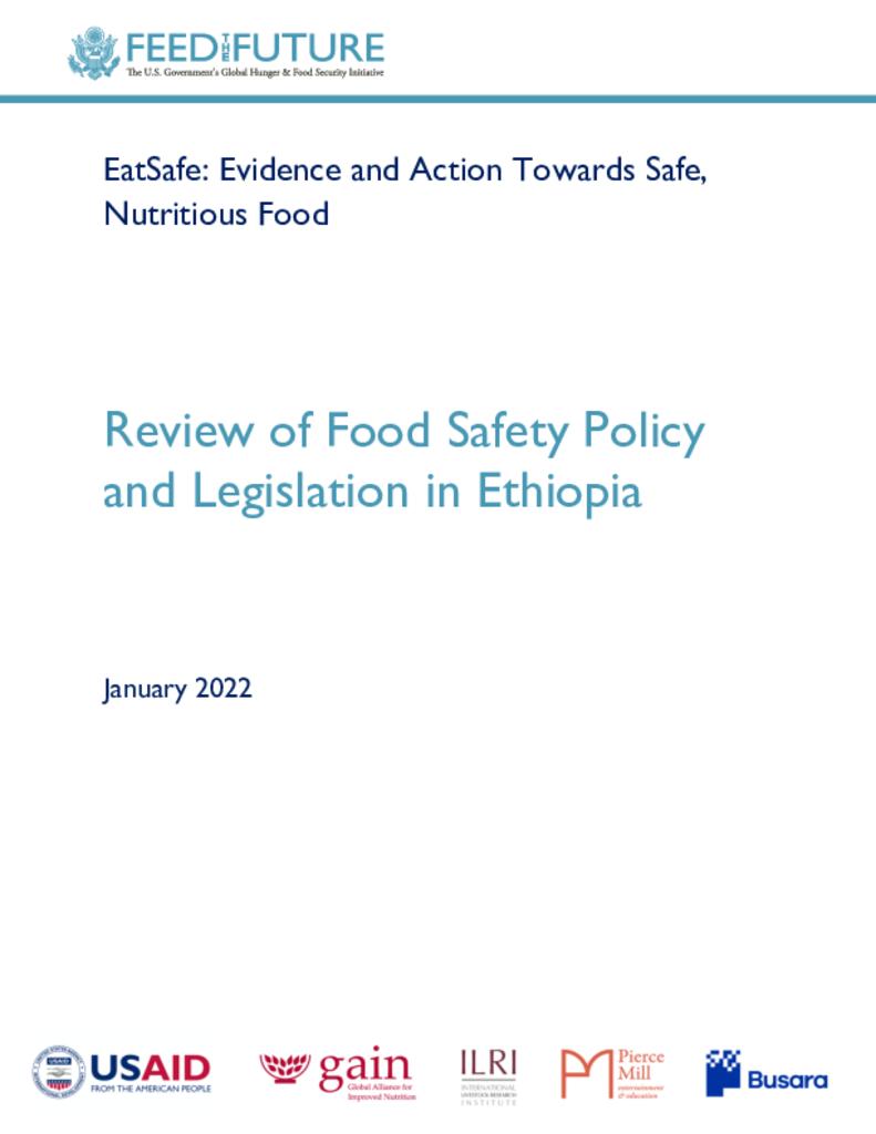 Review of Food Safety Policy in Ethiopia
