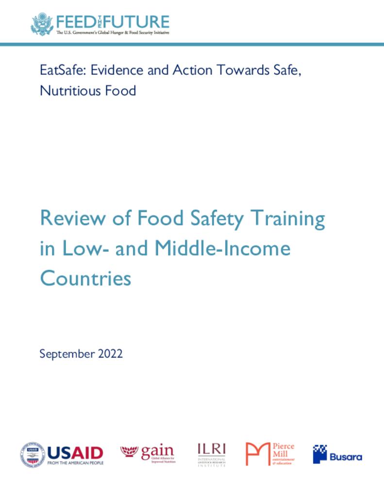 Review of Food Safety Training in Low- and Middle-Income Countries