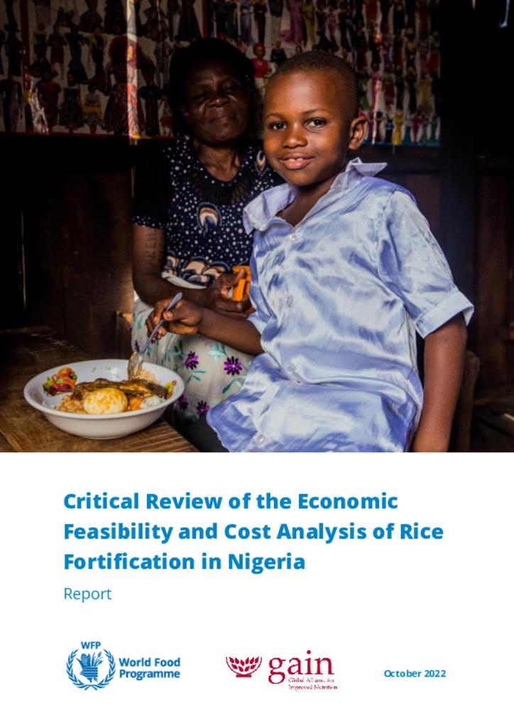 Critical Review of the Economic Feasibility and Cost Analysis of Rice Fortification in…
