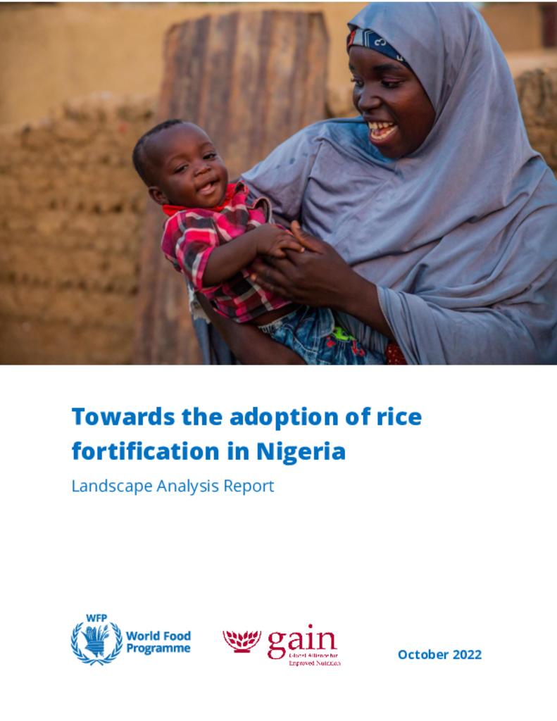 Towards the adoption of rice fortification in Nigeria