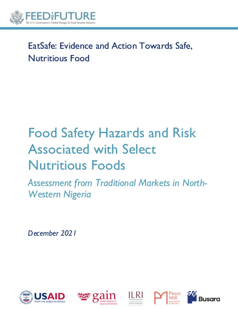 Food Safety Hazards and Risk Associated with Foods Sold in Traditional Markets in North…