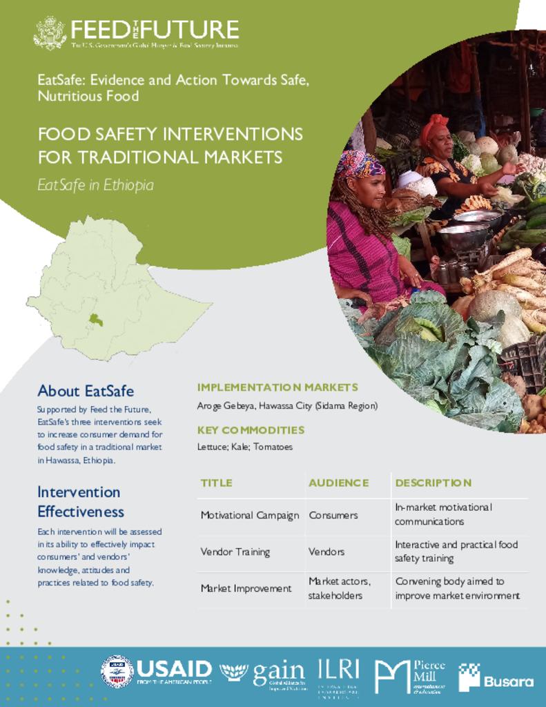 EatSafe in Ethiopia Intervention Progress Update