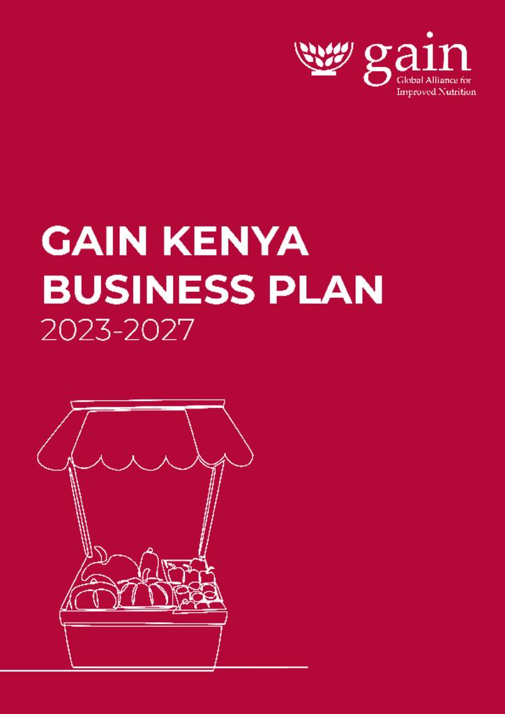 GAIN Kenya Business Plan