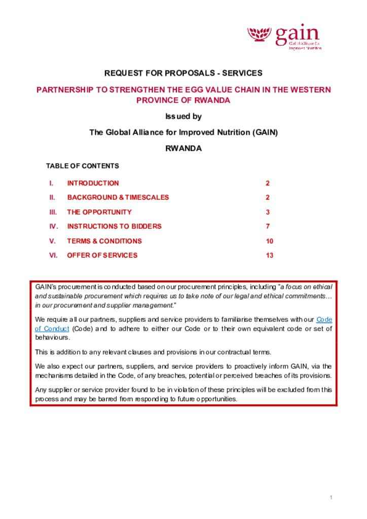 Partnership to strengthen the egg value chain in the western province of Rwanda