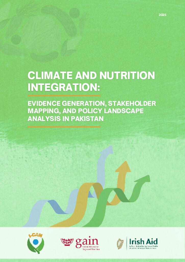 Climate and nutrition Integration: Evidence generation, stakeholder Mapping, and policy…