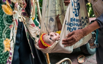 A child in Indonesia