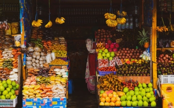 Food market in Indonesia