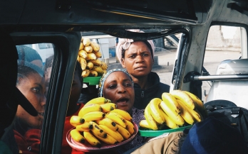 Women selling bananas