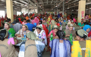 women in a factory together