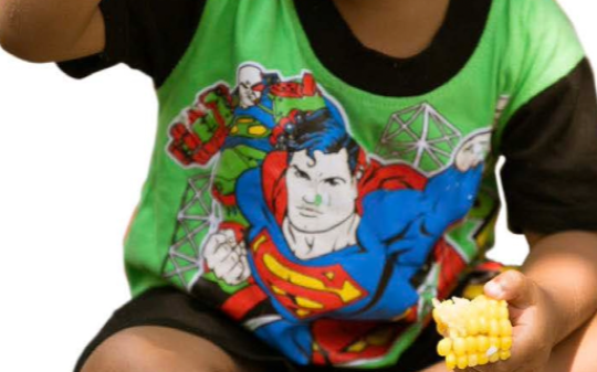 small child eating