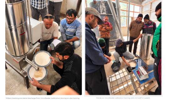 Strengthening Wheat Flour Fortification (WFF) in Ladakh