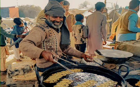 Indian street food vendor