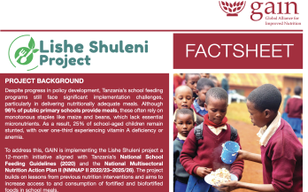 Lishe Shuleni Fact Sheet